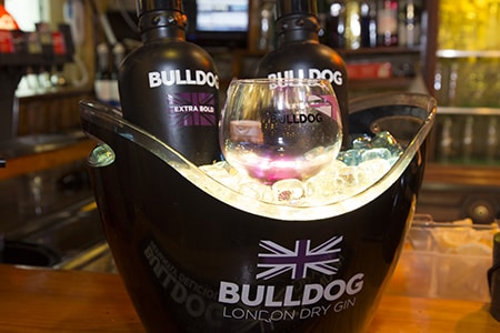 Bulldog Gin in Ice Bucket